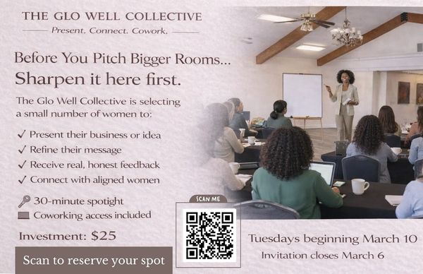 Workshop for women to refine business pitches and connect, starting March 10.