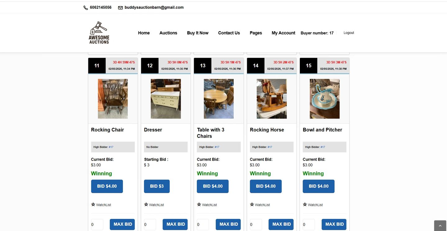 BidStream Timed Online Auctions