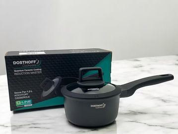 Dosthoff induction master saucepan with lid and box.