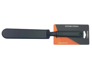 Black kitchen spatula on a display card.
