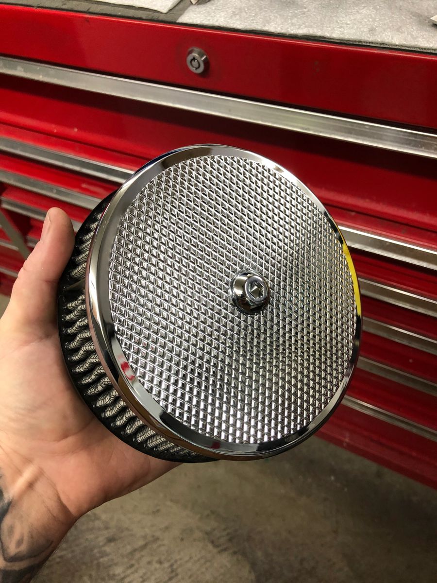 Air Cleaner Cover Diamond Cut
