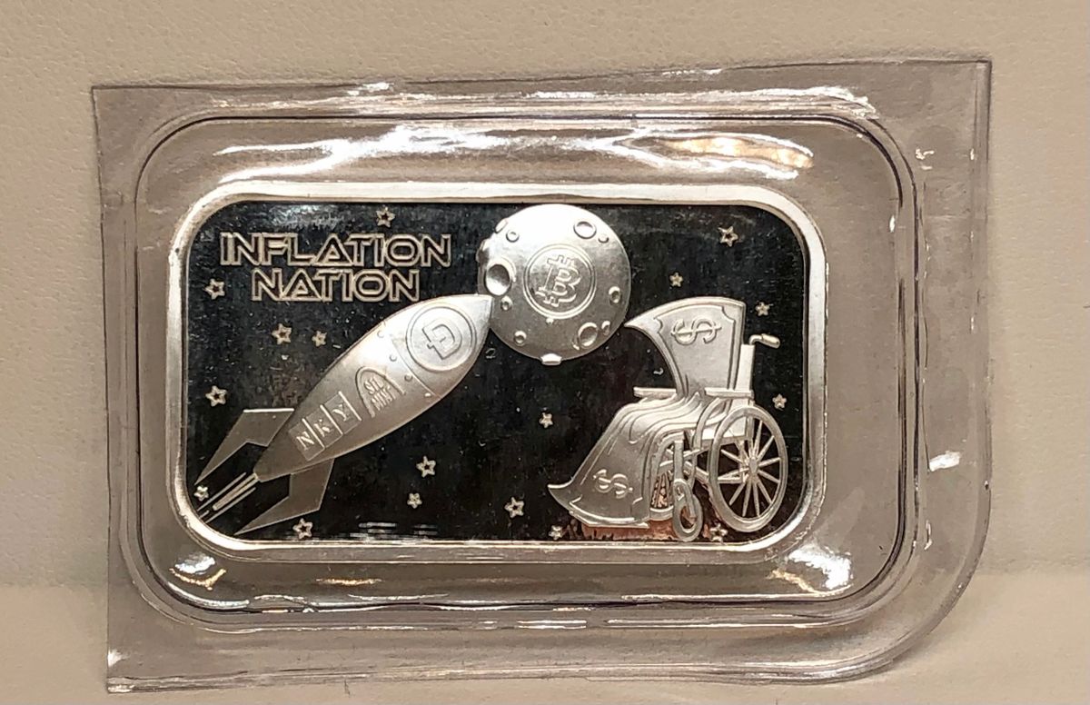 Inflation Nation by STL Mint, 1oz .999 Silver Proof Bar
