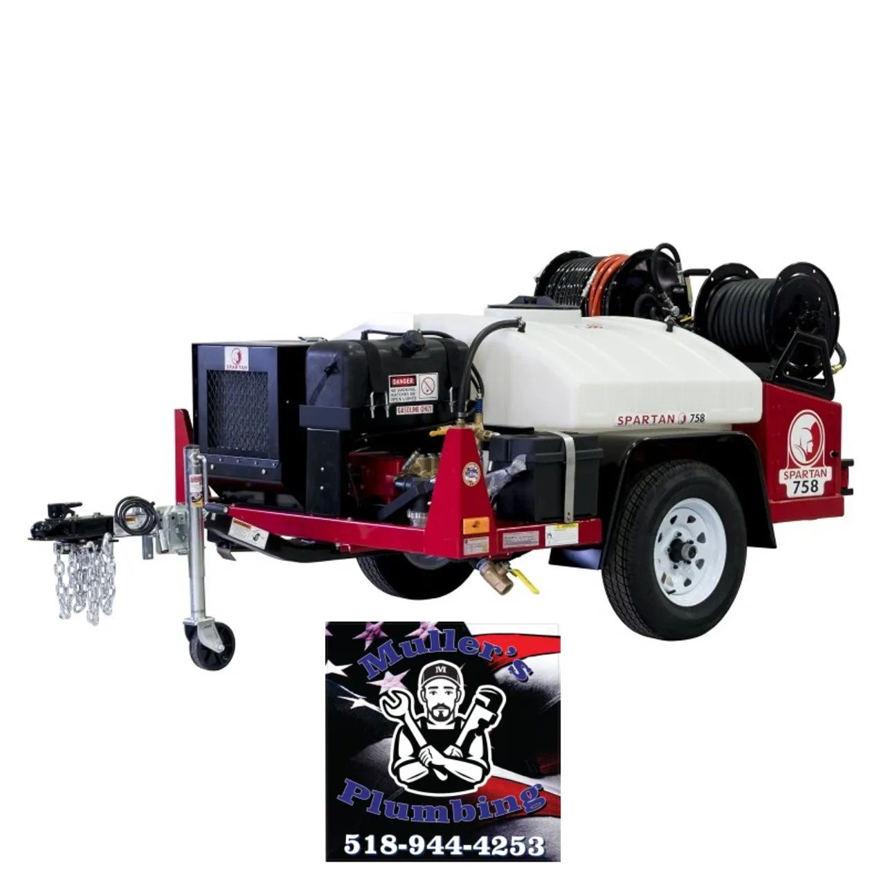 Hydro Jetting, water jetting, sewer jetting, sewer jet by Muller's Plumbing & Drain Cleaning.