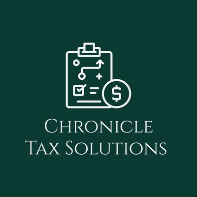 Logo for Chronicle Tax Solutions with financial planning clipboard and dollar symbol.