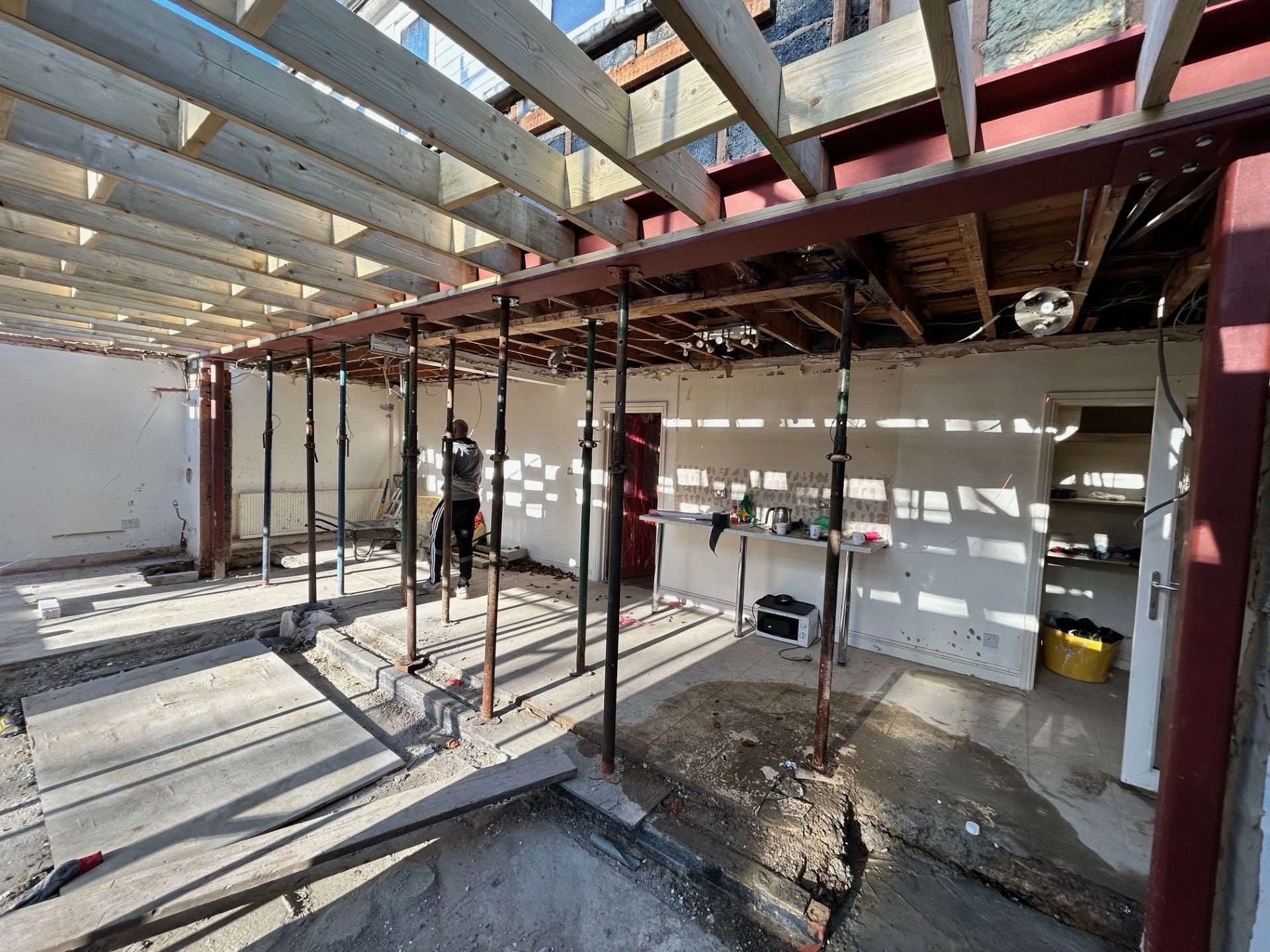 Creating Large Openings in Existing Masonry Walls