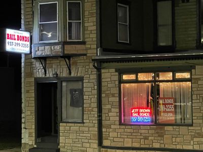 Jeff Brown Bail Bonds located at 12 W.Columbia in directly across the street from new parking garage