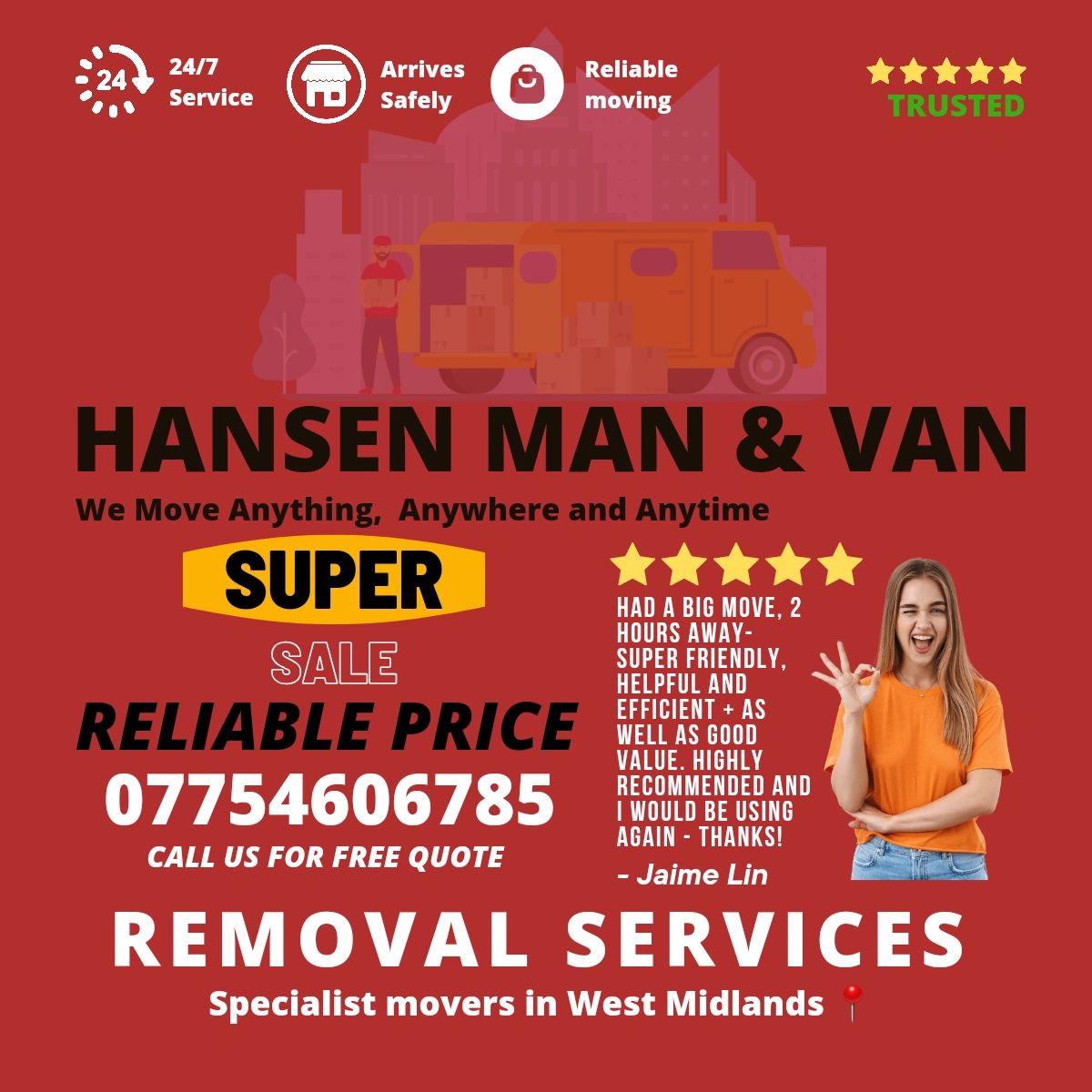 Professional House Removal Services Hansen Man and Van