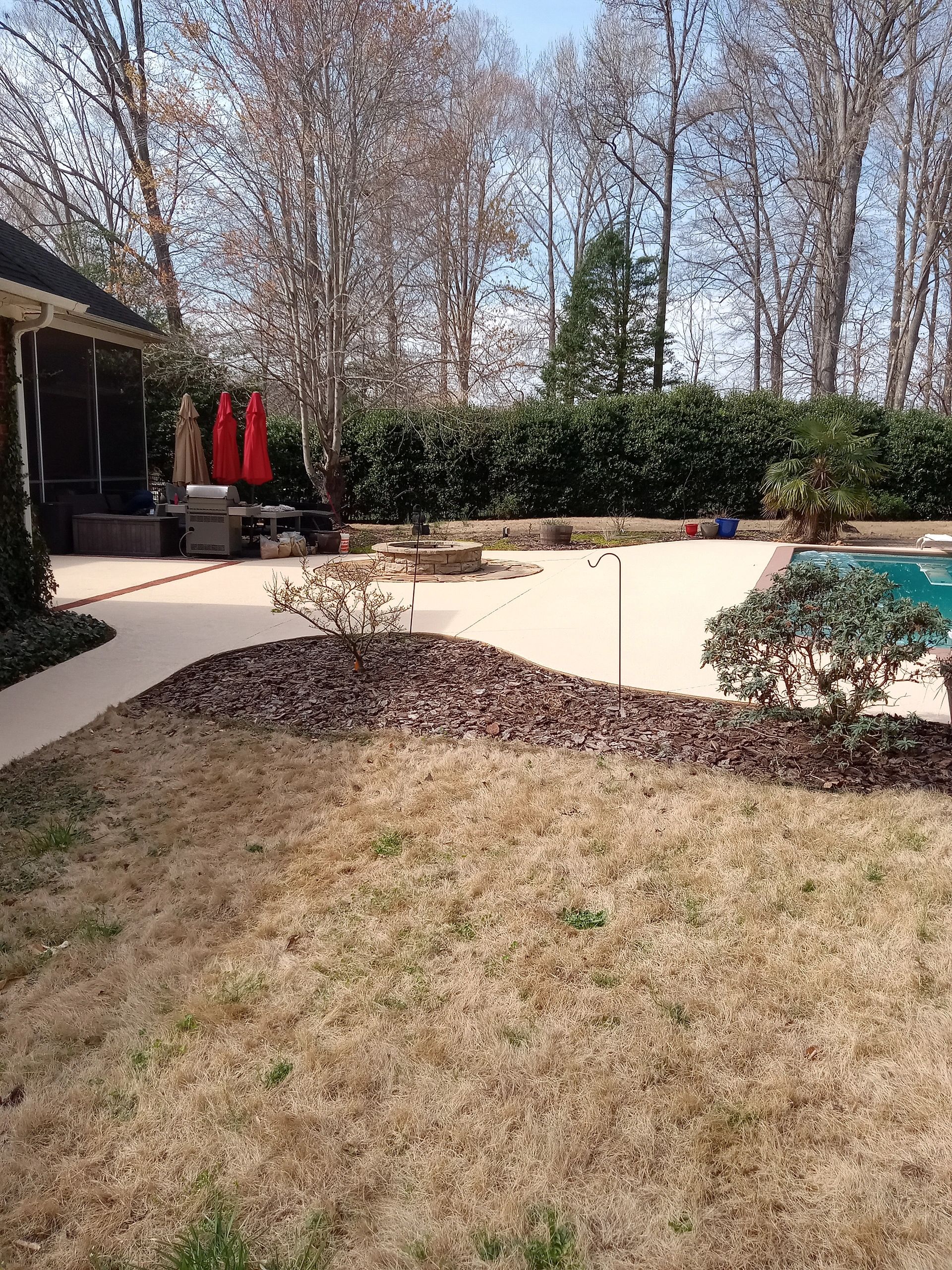 Cool deck resurfacing or pool deck resurfacing