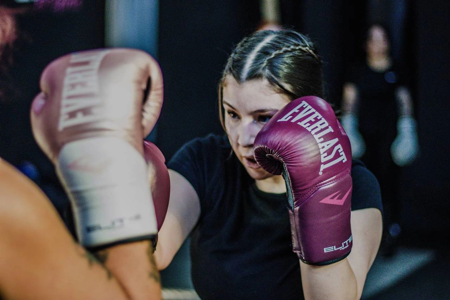Alumnas entrenando Kickboxing en gimnasio Camp Fit Girls Ñuñoa