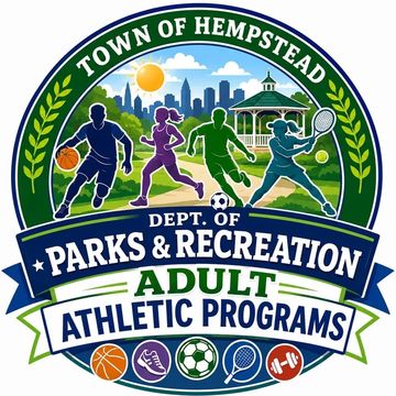 Logo for Town of Hempstead Parks &amp; Recreation Adult Athletic Programs.