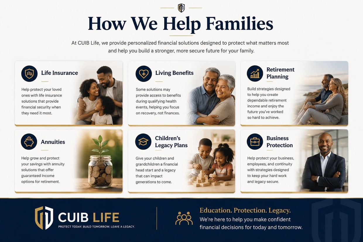 CUIC Life offers personalized financial solutions to protect families.