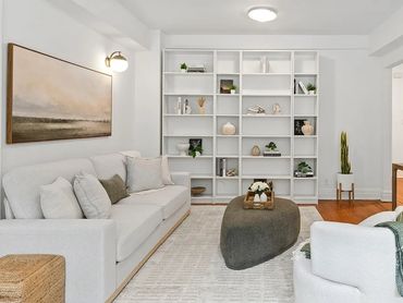 Home staging of NYC living room. 