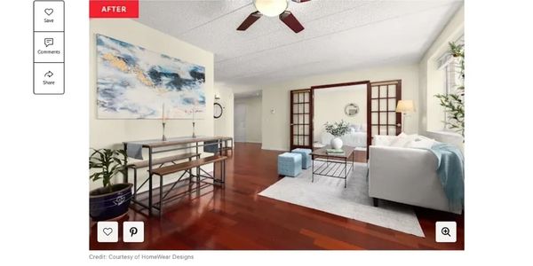 Screen shot of Apartment Therapy article, where HomeWear Designs home staging was featured