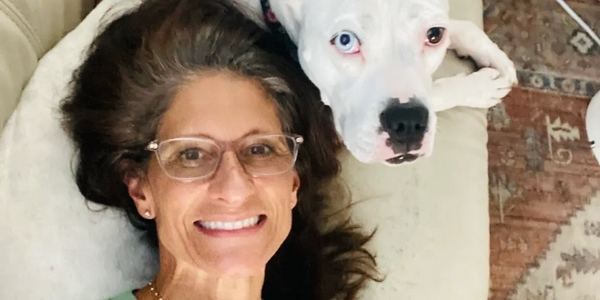 Adopt don't Shop. Meet Veda my rescue dog. Who saved who? She is a Boxer/Americal Bulldog mix