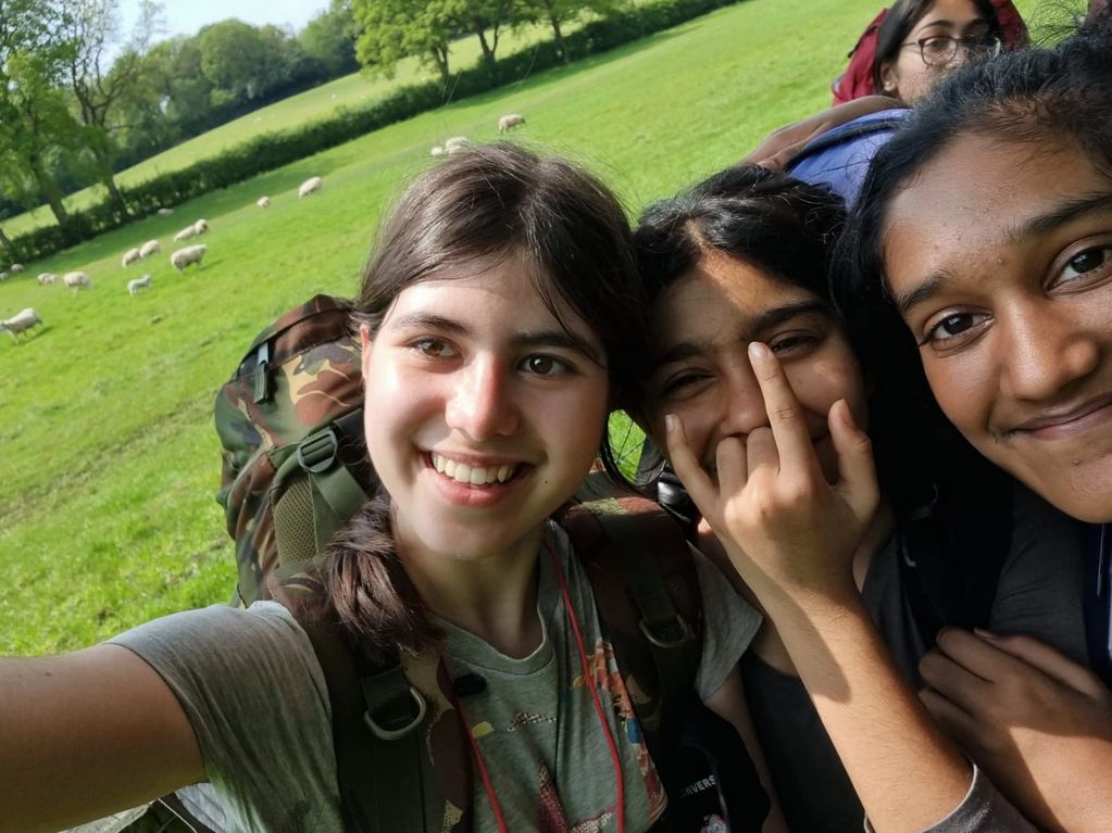Teya Manolachi with her team at Duke of Edinburgh's Bronze Award Program 