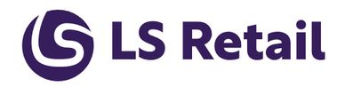 Logo of LS Retail with purple text and symbol.