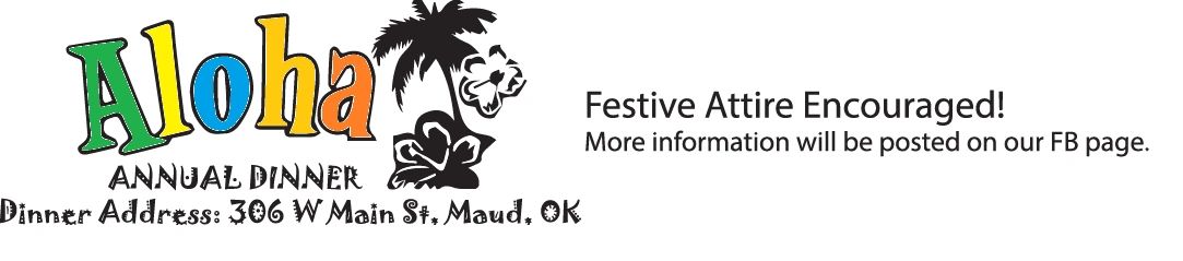 Aloha Annual Dinner invitation with festive attire encouraged.