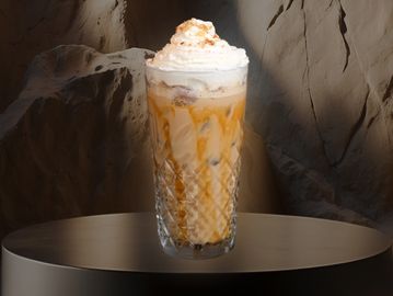 Salted caramel pecan latte