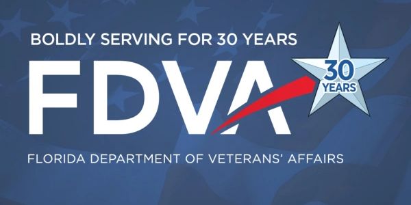 Florida Department of Veterans' Affairs logo.
