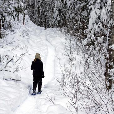 snowshoeing
