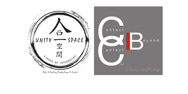 Two logos side by side representing integration and healing spaces.