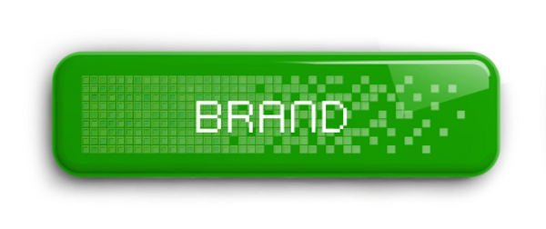 Green digital-style button displaying the word 'BRAND'.