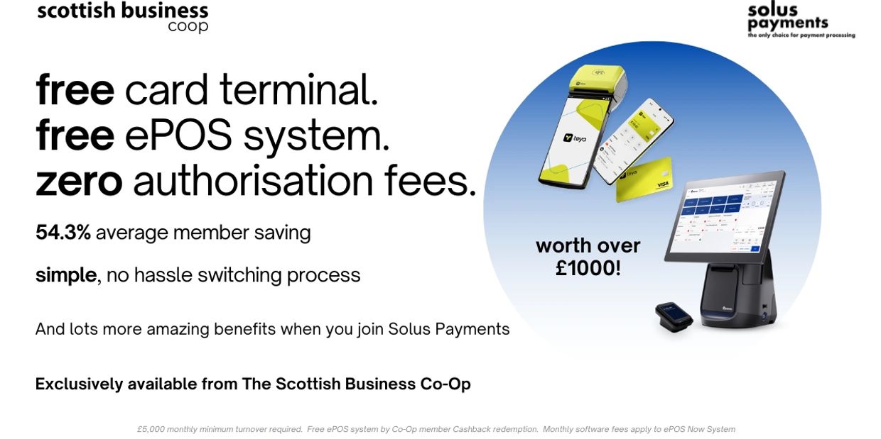 Free epos till system and card machine for small businesses.