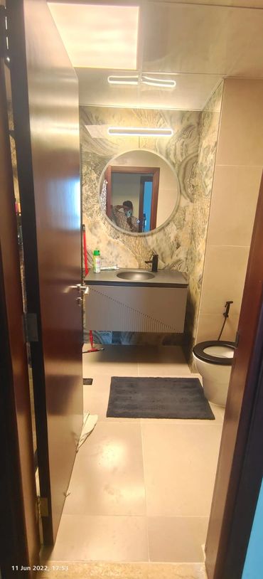 Bathroom renovation at an affordable cost .