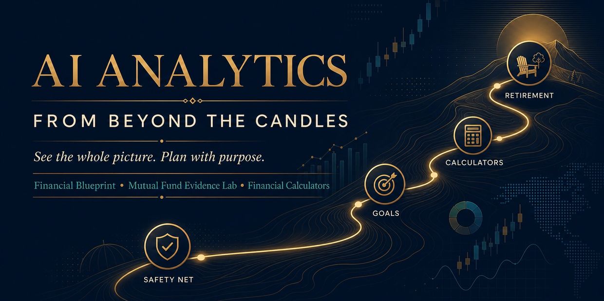 AI analytics for financial planning with goals, calculators, and safety net.