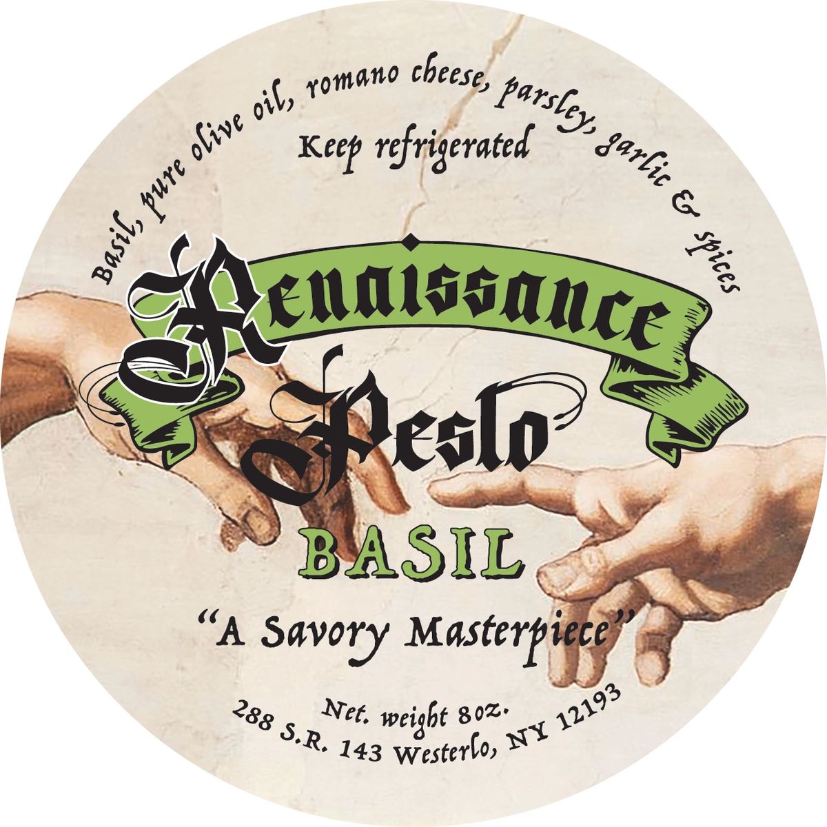 Basil Pesto with Roasted Garlic 13+ ounces