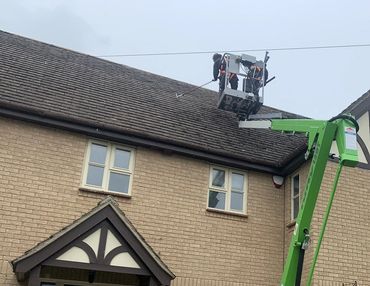 Professional roof cleaning in Northampton, UK, featuring expert roof cleaning and repair services 