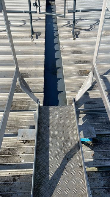 Commercial roof and gutter cleaning