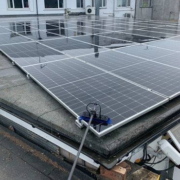 Professional solar panel cleaning in Northampton, UK,