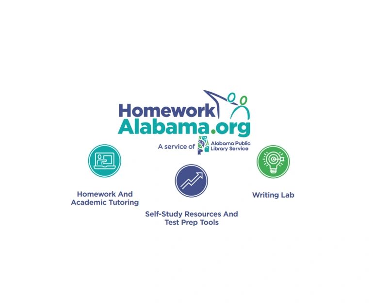 Homework Alabama.org offers tutoring, test prep, and writing lab services.