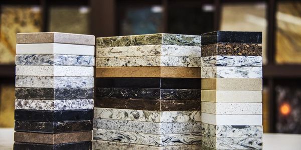 Quartz and Granite Countertop Selection.