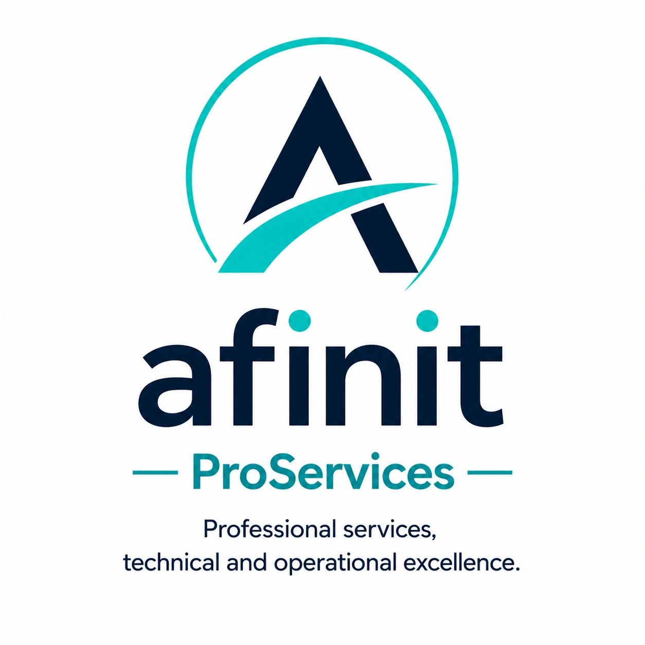 Logo of afinit ProServices emphasizing professional and technical excellence.