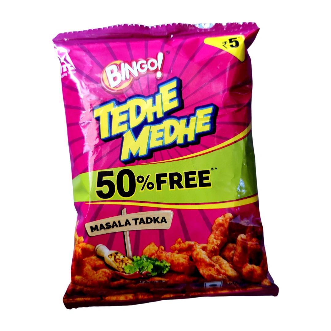 Bingo (ITC) Tedhe Medhe Mast Masala Tadka, 20g
