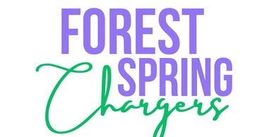 Logo with text Forest Spring Chargers.
