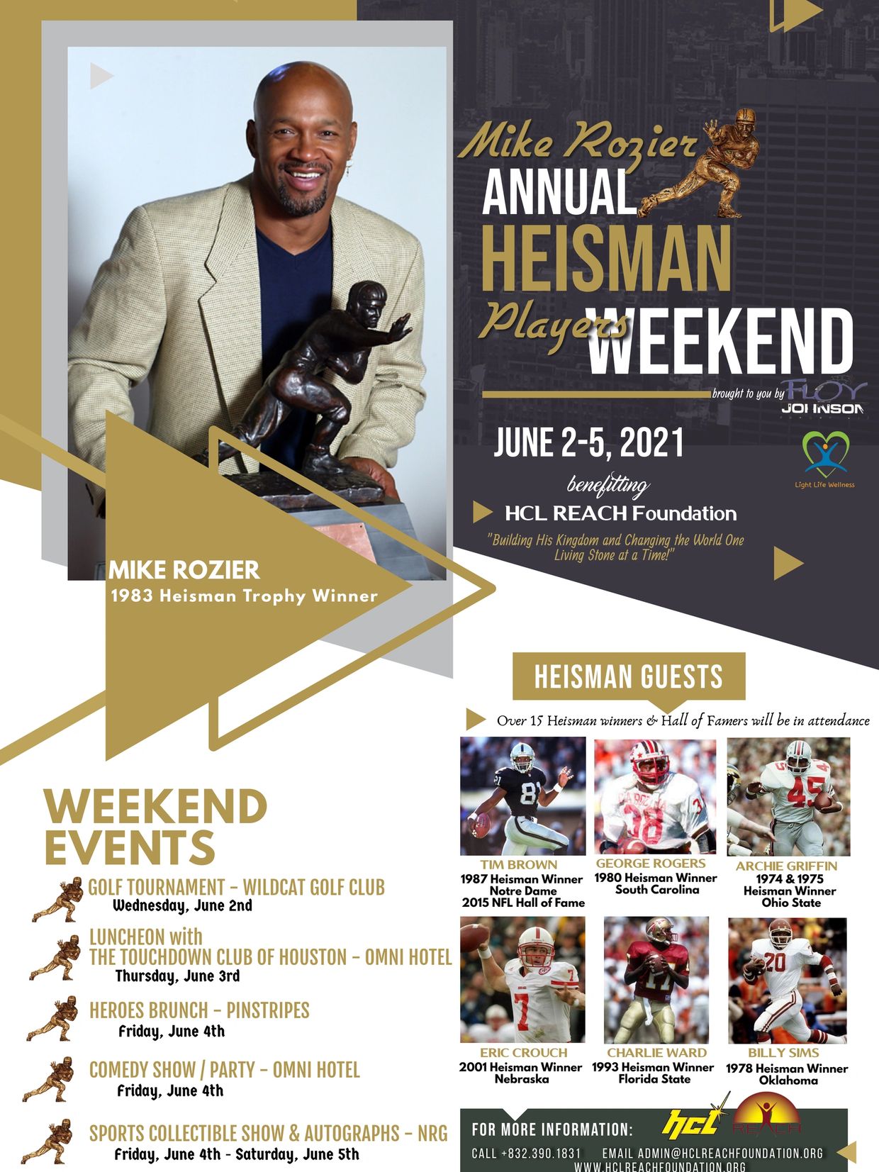 MIKE ROZIER ANNUAL HEISMAN PLAYERS WEEKEND: Touchdown Club