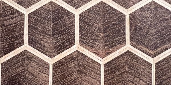 handcrafted custom wood honeycomb cutting board