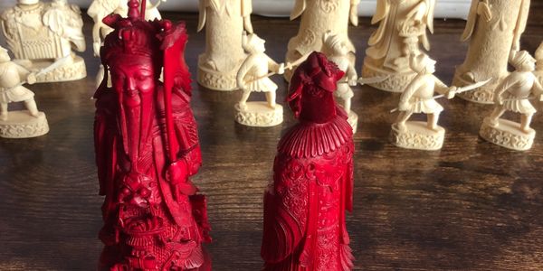 Ivory chess set