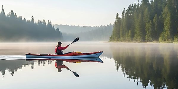 Kayaking on Conesus Lake