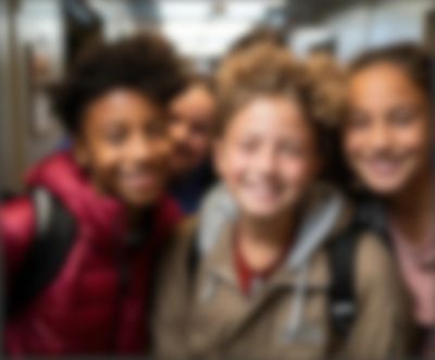 Middle Schoolers at School