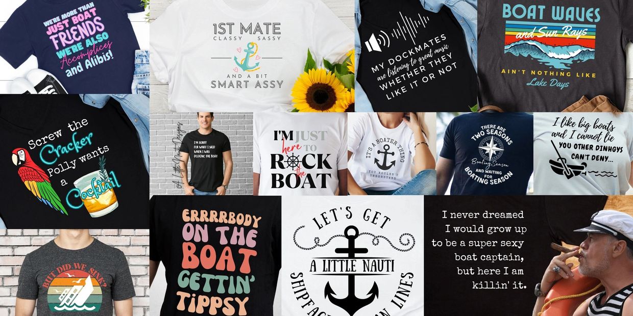 A Little Nauti Nautical T-Shirt Designs
