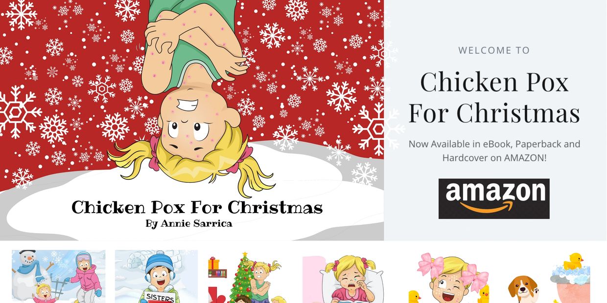 Chicken Pox For Christmas Children's Book Cover