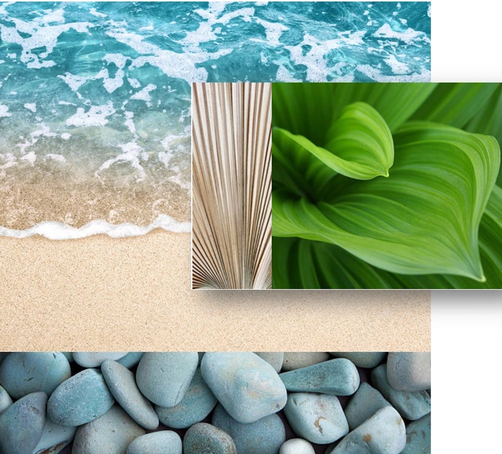 EAC001 Ocean muti-dimensional collage. Base masonite top piece acrylic. Can custom size.