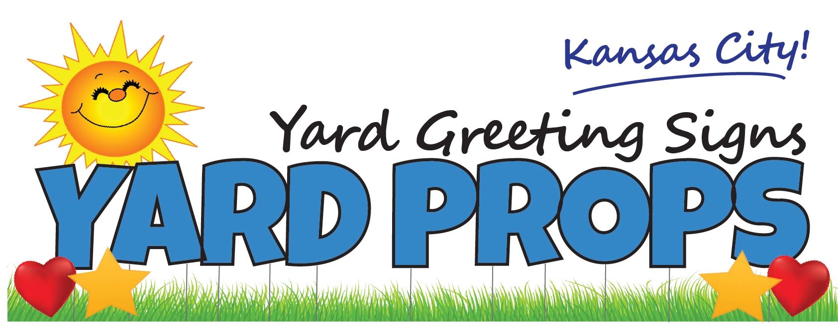 Yard Props Celebration Yard Sign Rentals in Kansas City Metro Area.  Birthday, Retirements & More.