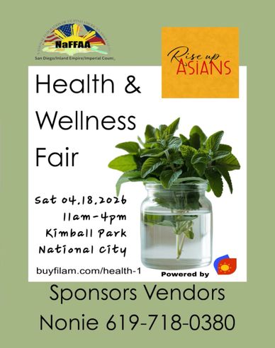 Powered by Buy Filipino Network: Health & Wellness Fair 4.18 Kimball Park