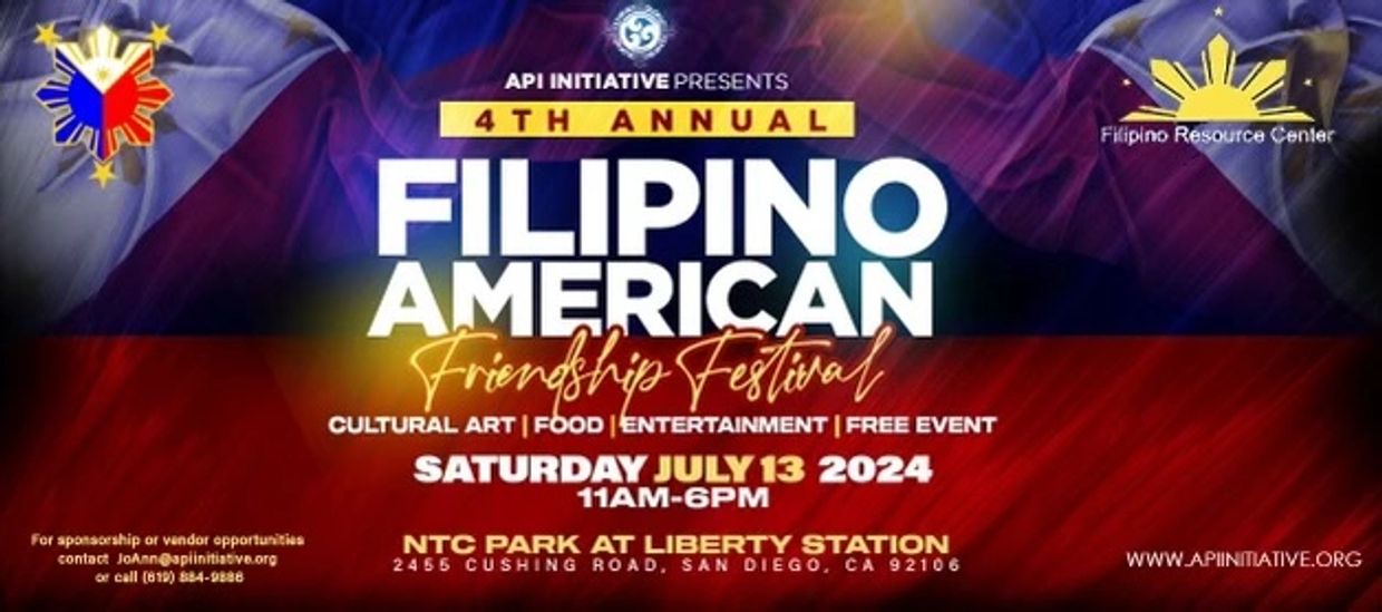 Filipino-American Friendship Festival Sat July 23, 2023 11-6 NTC Park 2456 