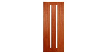 GD-2V
Solid Contemporary Exterior Vertical 2 Lite Glass Panel Timber Door